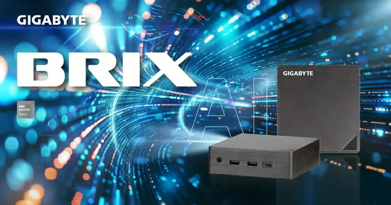 GIGABYTE представила мини-ПК серии BRIX Mainstream с USB-питанием и процессорами Intel Core Ultra 200H