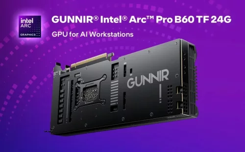 GUNNIR анонсировала профессиональную видеокарту Arc Pro B60 24G с акцентом на ИИ-разработку