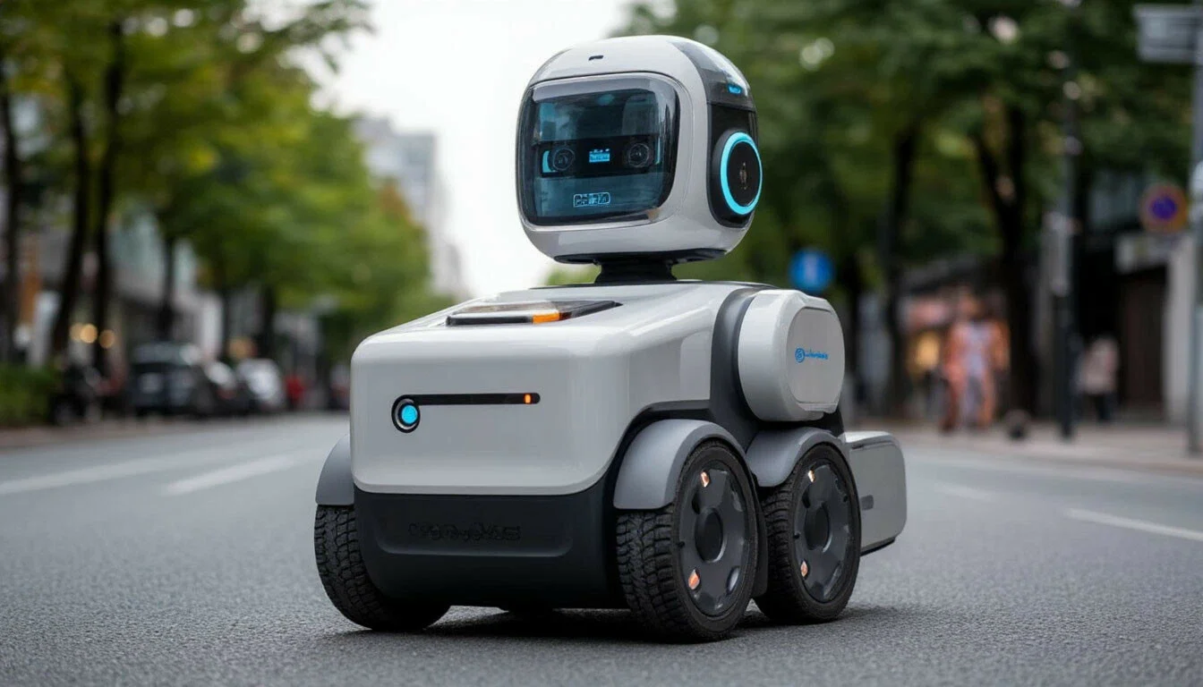 Робот-курьер стал участником дорожного движения в Москве