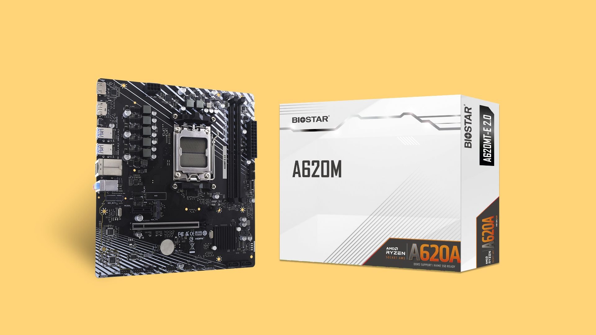 Biostar представила плату A620MT-E 2.0 с поддержкой DDR5-8000